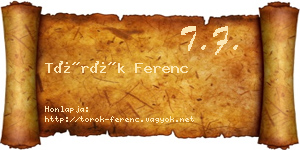 Török Ferenc névjegykártya
